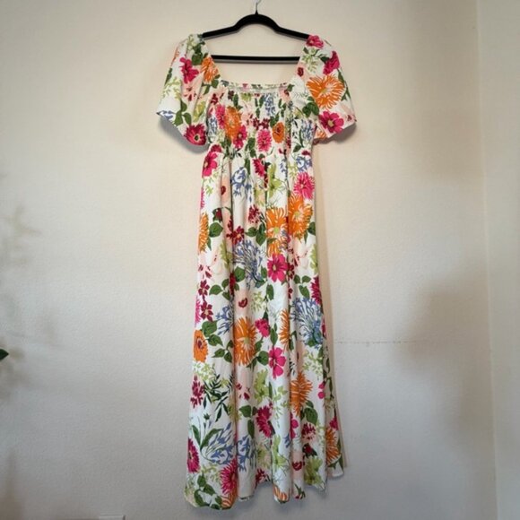 BloomChic Colorful Floral Smocked Dress - Picture 5 of 5